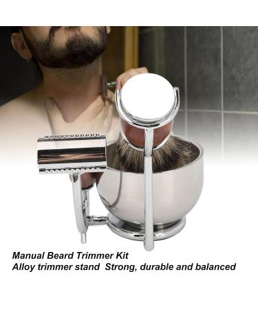 Premium Beard Trimmer Kit - High-Quality Stainless Steel Set with Shaving Bowl Brush & Storage | International Shipping Available - Buy Online on GoSupps.com