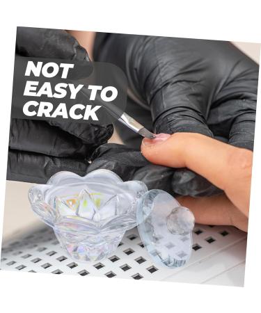 minkissy 1pc Nail Art Crystal Cup Manicure Crystal Cup Liquid Powder Mixing Cup Clear Container Mini Containers Nail Art Powder Dish Nail Crystal Bowls Nail Liquid Dish Nail Art Dish Cup - Buy Online on GoSupps.com