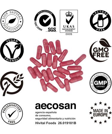 Beetroot 6000 mg 180 vegan capsules for 6 months of treatment Natural beet extract Nitric oxide booster Manufactured in Europe by HIVITAL - Buy Online on GoSupps.com