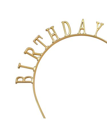 Golden Birthday Babe Headband - XS Accessories Fun Tiara & Party Hat Alternative - Buy Online on GoSupps.com