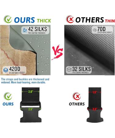 SaphiRose Men's Bootfoot Chest Wader 2-Ply Nylon/PVC Waterproof Fishing & Hunting Waders with Boots Hanger for Men and Women Black Men 10/Women 12 - Buy Online on GoSupps.com