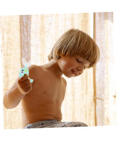 Gleavi 2nd Hand Cartoon Toothbrush for Children - Silicone Full Mouth Manual Toddler Toothbrush - Buy Online on GoSupps.com