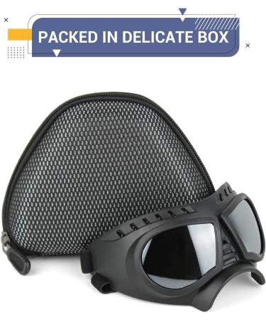Buy Namsan Dog Sunglasses - Stylish Eye Protection for Small/Medium Dogs | Adjustable & Fashionable Silver Lens Glasses - Buy Online on GoSupps.com