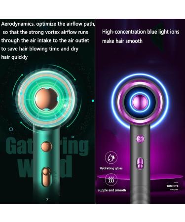 Hair Dryer Hairdryer Hairdryers for Women Travel Blow Dryer Hair Dryers Lightweight Blue Light Negative Ion Constant Temperature Hair Care High Power Household Gift (27X13.5X8.5CM grey) 27X13.5X8.5CM grey - Buy Online on GoSupps.com