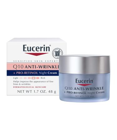 Eucerin Q10 Anti-Wrinkle + Pro-Retinol Night Cream 1.7 fl oz (48 g)