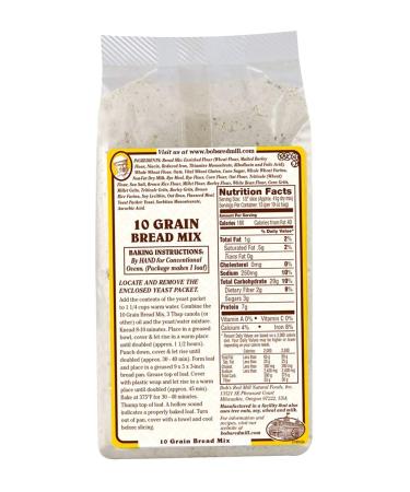 Bob's Red Mill 10 Grain Bread Mix with Yeast Packet 19 oz (Pack of 2) - Buy Online on GoSupps.com