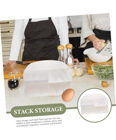 LABRIMP Dispenser Container Box Egg Carton Eggs Fridge Egg Container Egg Organizer for Refrigerator Multi-layer To Rotate - Buy Online on GoSupps.com