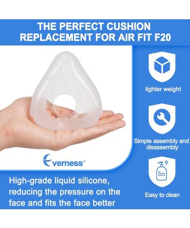 Everness 2 Packs Replacement Cushion (L) for F20 - Reliable Seal & Softer Fit - Durable Supplies - Large Size - Buy Online on GoSupps.com