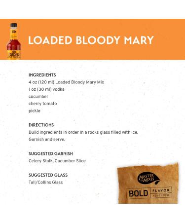 Master of Mixes Loaded Bloody Mary Drink Mix 1 Liter Bottle Pack of 3 - Buy Online on GoSupps.com