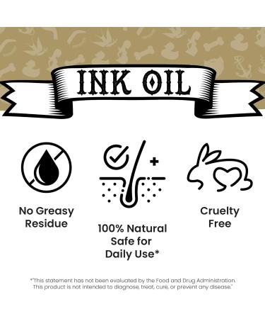 Premium Organic Ink Oil Beard Oil | Natural Growth & Moisturizing | Soothing Daily Use Conditioning | Subtle Scent | 1 Oz - Buy Online on GoSupps.com