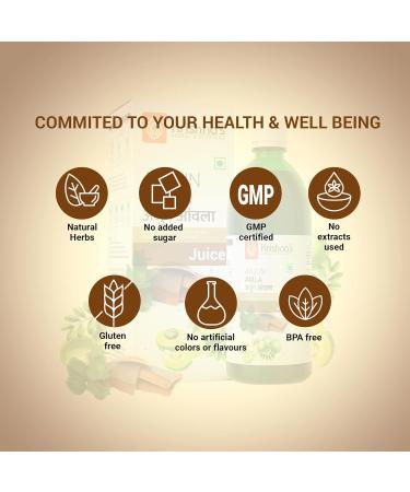 Krishna's Herbal & Ayurveda Arjun Amla Juice - 500ml (Pack of 1) - Buy Online on GoSupps.com