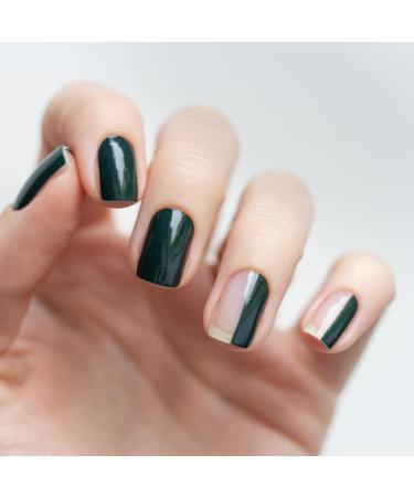 Avoa Beauty Green with Envy Nail Film | Dark Green Self-Adhesive Nail Wraps - Long-Lasting Transparent Nail Art Design - 16 Pack - Buy Online on GoSupps.com