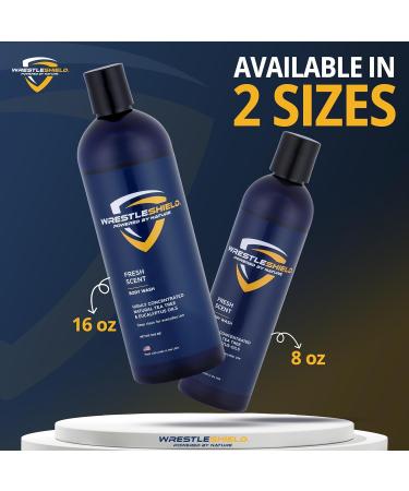 Tea Tree Body Wash 8 oz - Natural Tea Tree Oil & Eucalyptus for Odor Defense | Ideal for Athletes & Active Lifestyle - Buy Online on GoSupps.com
