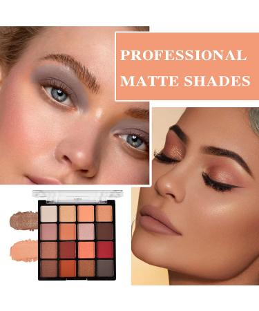 16 Colors Eyeshadow Palette Matte Nude Eye Makeup Palette Ultra-Blendable Long Lasting High Pigmented Waterproof Nudes Neutral Smooth Eye Shadow Palette for Women Natural Charming Looking #03 16 Colors 3# - Buy Online on GoSupps.com