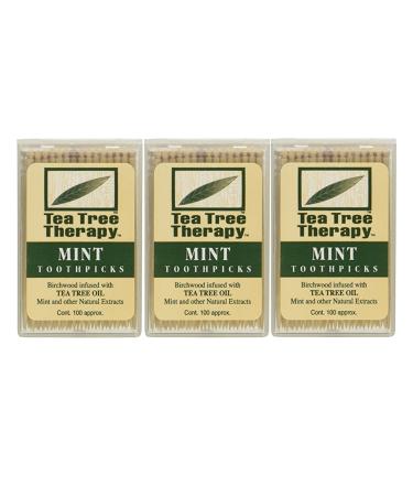 Tea Tree Therapy Tea Tree TherapyToothpicks Mint 100 Approx.