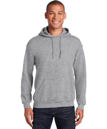 Hooded Pullover Sweat Shirt Heavy Blend 50/50 7.75 oz. by Gildan (Style# 18500) (Heather Sport Dark Maroon) Large - Buy Online on GoSupps.com