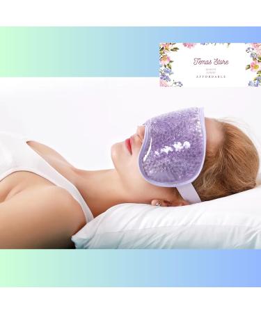 Temas Cooling Eye Mask for Puffy Eyes Reusable Hot Cold Therapy Gel Cold Eye Mask for Migraine Headache Dark Circles Dry Eyes Swollen Eyes Sinus Pain - Blue Green and Purple (Light Purple) - Buy Online on GoSupps.com