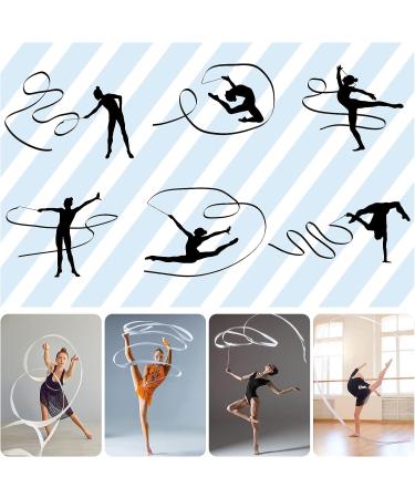 HyDren Gymnastics Ribbon for Adults & Kids - White 4ft | Rhythmic Dancing Streamer for Talent Shows & Artistic Performances - Buy Online on GoSupps.com