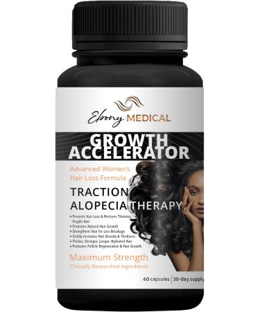 Hair Regrowth Supplement for Alopecia - Thicker  Stronger Hair and Follicle Regeneration - Vegan Capsules