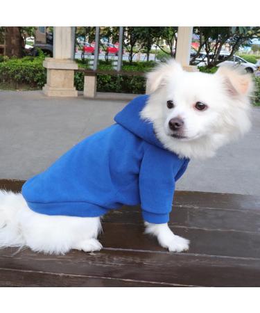 Buy Hualisiji Dog Hoodie - Warm & Lightweight Chihuahua Sweater with Hood - XL Dark Blue - Buy Online on GoSupps.com