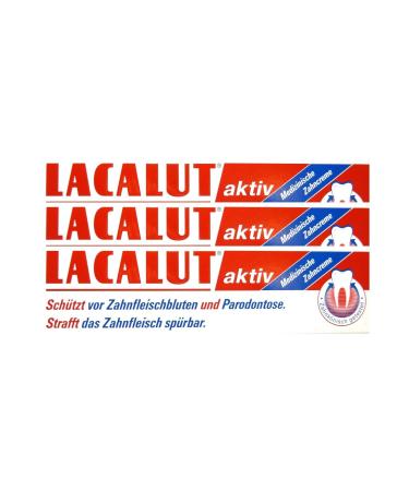 3x LACALUT active toothpaste 100 ml PZN 5484132 periodontitis bleeding gums - Buy Online on GoSupps.com