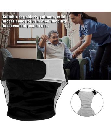 Reusable Adult Nappy Diapers - Adjustable Washable in 4 Colors for Postoperative Care - Black - Buy Online on GoSupps.com