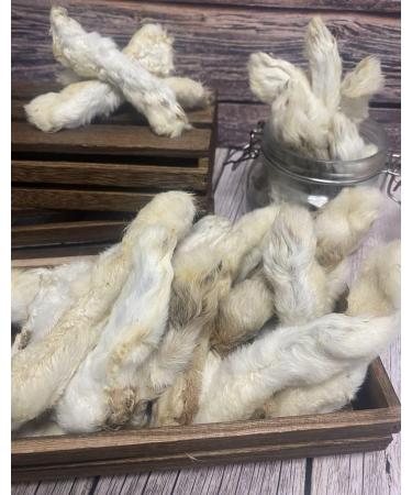 Rabbit Feet with Fur 2kg Natural Dog Treats Chews Hypoallergenic Hair (Great Alternative to Ears) - Buy Online on GoSupps.com