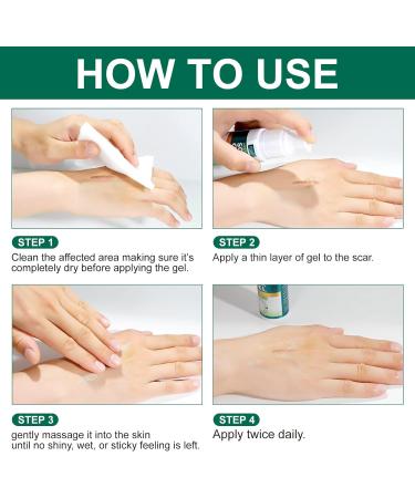 Advanced Silicone Scar Gel - Natural Treatment for Old & New Scars - C-Section Keloid & Tummy Tuck Surgery - 50ML - Buy Online on GoSupps.com