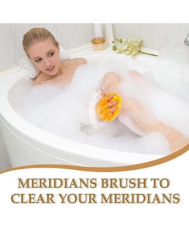 4 Pcs Meridians Massage Brush Cellulite Body Massager Comb Essential Oil Spa Tool Set - Buy Online on GoSupps.com