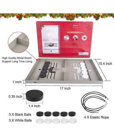 Fast Sling Puck Game - Slingshot Table Hockey Board Game for Kids & Adults - 17x10in Metal Board - Birthday Gift - Buy Online on GoSupps.com