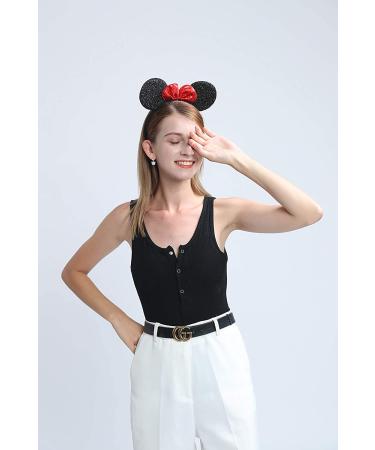 FANYITY Mickey Ears Headbands 2 Pcs Set for Party Costume - Red Black - Buy Online on GoSupps.com