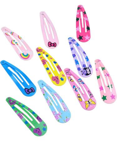 40 Pack Printed Hair Clips Girls' 2 Inch Barrettes Kids Hairpins Accessories - Buy Online on GoSupps.com