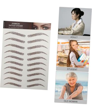 Gogogmee 9 Sheets Waterproof Eyebrow Stickers Eyebrow Stencils Imitation Eyebrow Cosmetic 6d Eyebrow Trimming - Buy Online on GoSupps.com