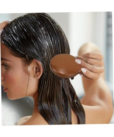 Plafope Wooden Comb - DESPRINGKAMM Wide Tooth Head Massage Tool for Women | No Static Portable & Comfortable - 12x8.3cm Brown - Buy Online on GoSupps.com