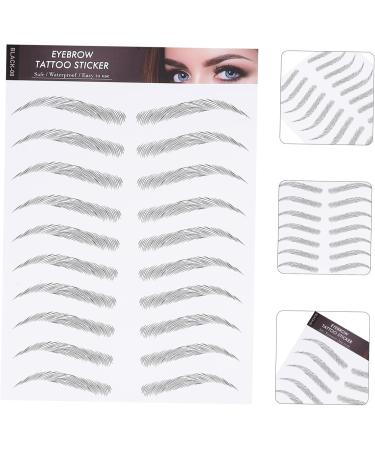 DOITOOL 36 Sheets Waterproof Eyebrow Stickers Fake Eyebrow Tool Eyebrow Stencils Modify Cosmetic 6d - Buy Online on GoSupps.com