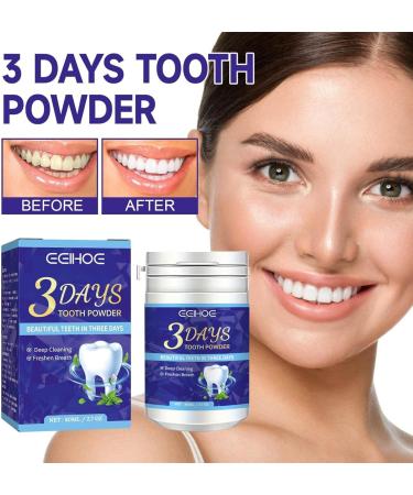 3 Days Purple Teeth Whitening Powder Teeth Whitening Powder for White Teeth Whitening Powder with Visible Cleaning Effect Deep Cleaning Freshen Breath Beautiful Teeth in Three Days (3) - Buy Online on GoSupps.com