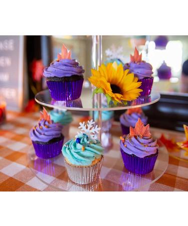 GEORLD Edible Fall Leaves Cake Decorations Set - 48 Autumn Cupcake Toppers in 2 Colors - Buy Online on GoSupps.com