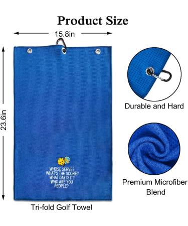 DYJYBMY Whose Serve Embroidered Pickleball Towel - Ideal Pickleball Gift for Players and Fans - Buy Online on GoSupps.com