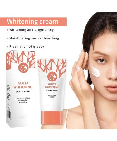 Lazy Brightening Face Cream - Moisturiser Face Women - Make Up Primer for Women - face moisturisers - Skin Lightening Cream - Foundation Full Coverage & Moisturizing - Buy Online on GoSupps.com