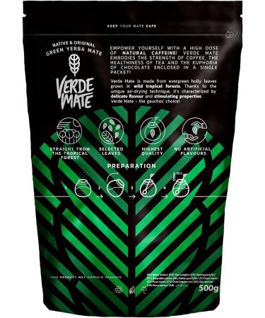 Verde Mate Green Silueta 500g Herbal Yerba Mate Tea from Brazil Gluten Free Unsmoked Vegan - Buy Online on GoSupps.com