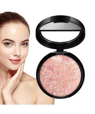 Powder Makeup Face Powder Waterproof Oil Control Powder Marble Powder Palette Pearlescent Buildable Powder Foundation Long-Lasting Face Powder Powder Foundation for Women Oil Control Powder