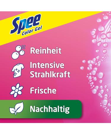 Spee Active Gel Color 4+1 Detergent - 100 Wash Loads | Pure Radiant & Sustainable Liquid Laundry Detergent for 20 C-60 C - Buy Online on GoSupps.com