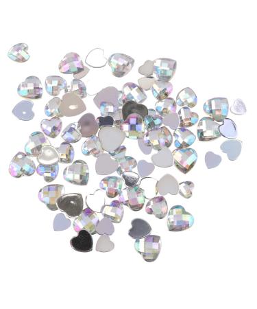 Minkissy 1 Set Nail Drill Nail Gems Stones Gems for Nails Pink Nails with Rhinestones 3d Nail Art Diamond Heart Stones and Crystals Nail Charms Nail Jewels Decor Manicure Acrylic Colorful