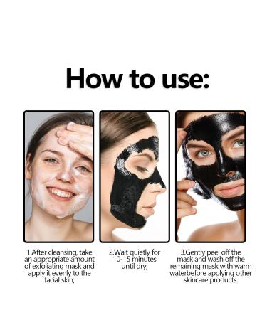 Blackhead Remover Mask - Peel Off Charcoal Face Mask for Deep Cleansing | Acne & Pore Control for Men & Women - Buy Online on GoSupps.com