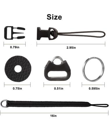 Adjustable Nylon Camera Wrist Strap for DSLR, GoPro, Canon, Fuji - Black | Quick Release Hand Strap for Mirrorless Cameras - Photographers Paracord - Buy Online on GoSupps.com