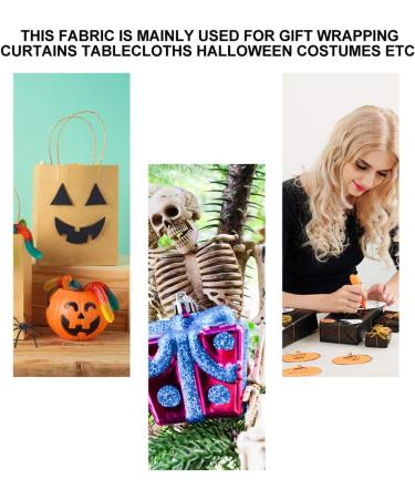 Buy 2 Pcs Halloween Tulle Rolls - 10 Yards Glitter Spider Web Pattern for Festive Decorations | Assorted Colors - Buy Online on GoSupps.com