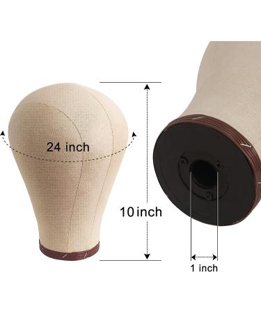 PetGirl 24 Inch Wig Stand with Mannequin Head - Canvas Head Block Set for Wigs Making Display - Buy Online on GoSupps.com