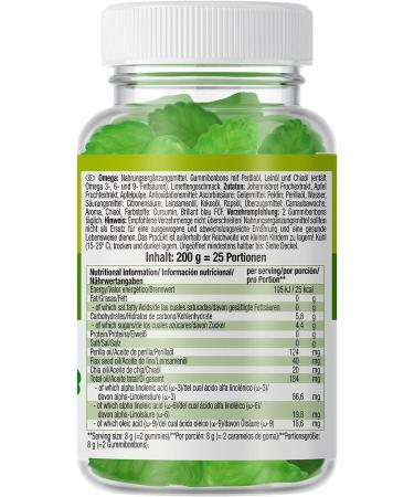 Weider Omega Gummies - Omega 3-6-9 for Heart Skin & Anti-Inflammatory System - Vegan - Gluten Free - No Added Sugars - No Artificial Sweeteners - 50 Gummies - Buy Online on GoSupps.com