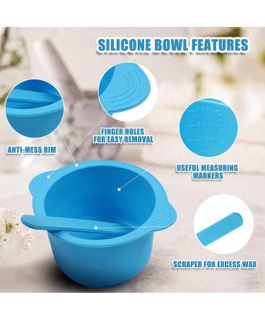 4PCS Silicone Wax Pot & Warmer Liner Set | Easy-to-Clean Non-Stick Bowl for Hair Removal | Includes 4 Spatulas | 14 Oz Capacity - Buy Online on GoSupps.com