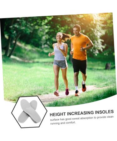 NOLITOY Height Increase Insoles - Elastic Absorption Heel Cushions for Sports Shoes | Arch Support Inserts for Boot & Shoe Pad - Buy Online on GoSupps.com